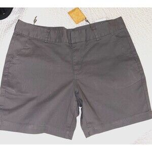 Hybrid & Company Women's Shorts Sz 18 Grey New With Tags NWT Flat Front
